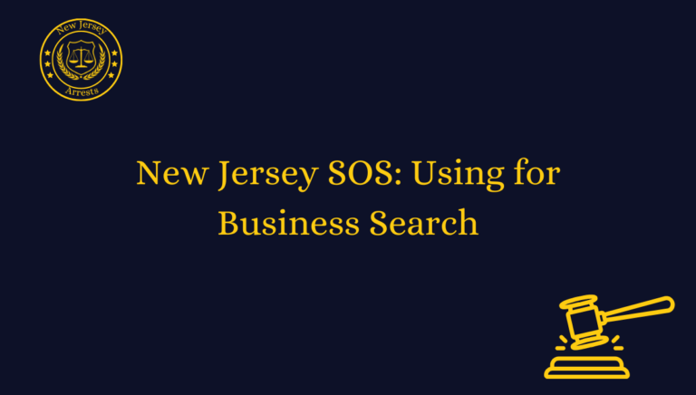 New Jersey SOS: Using for Business Search